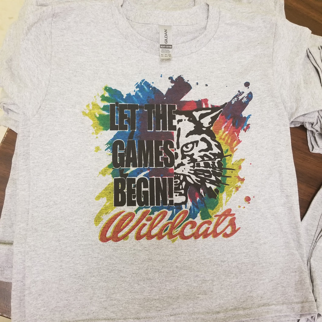 Colorful Let the Games Begin Tshirt